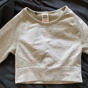 Gymshark flex long sleeve crop top size S